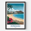 Honolulu Scenic Landscape Art