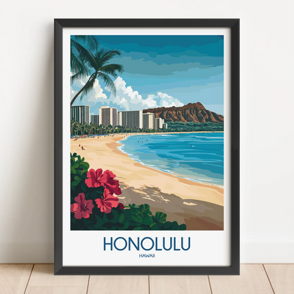 Honolulu Travel Memory Gift