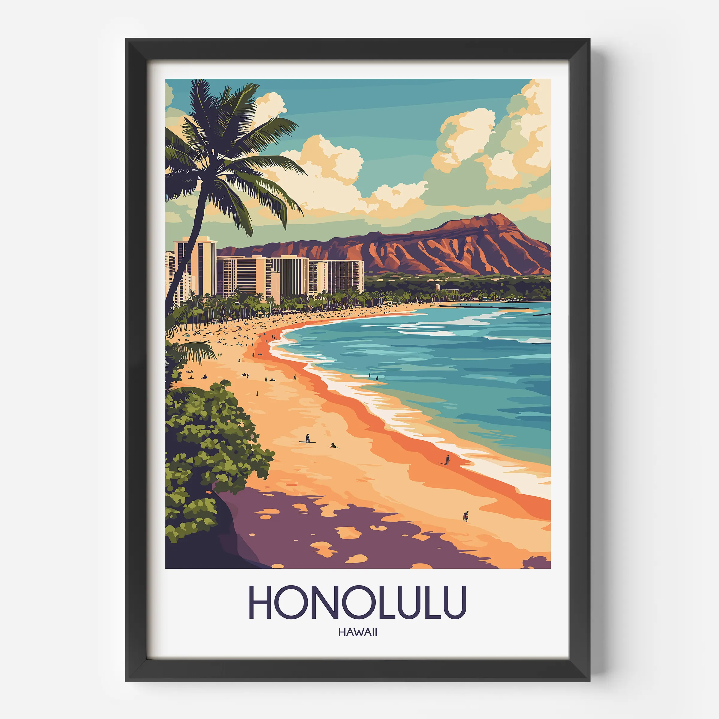 Honolulu Travel Memory Gift