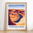 Horseshoe Bend Scenic Landscape Art