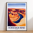 Horseshoe Bend Souvenir Poster Print