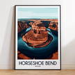 Horseshoe Bend Vintage Style Print
