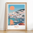 Ibiza Modern Travel Poster