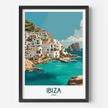 Ibiza Modern Travel Poster