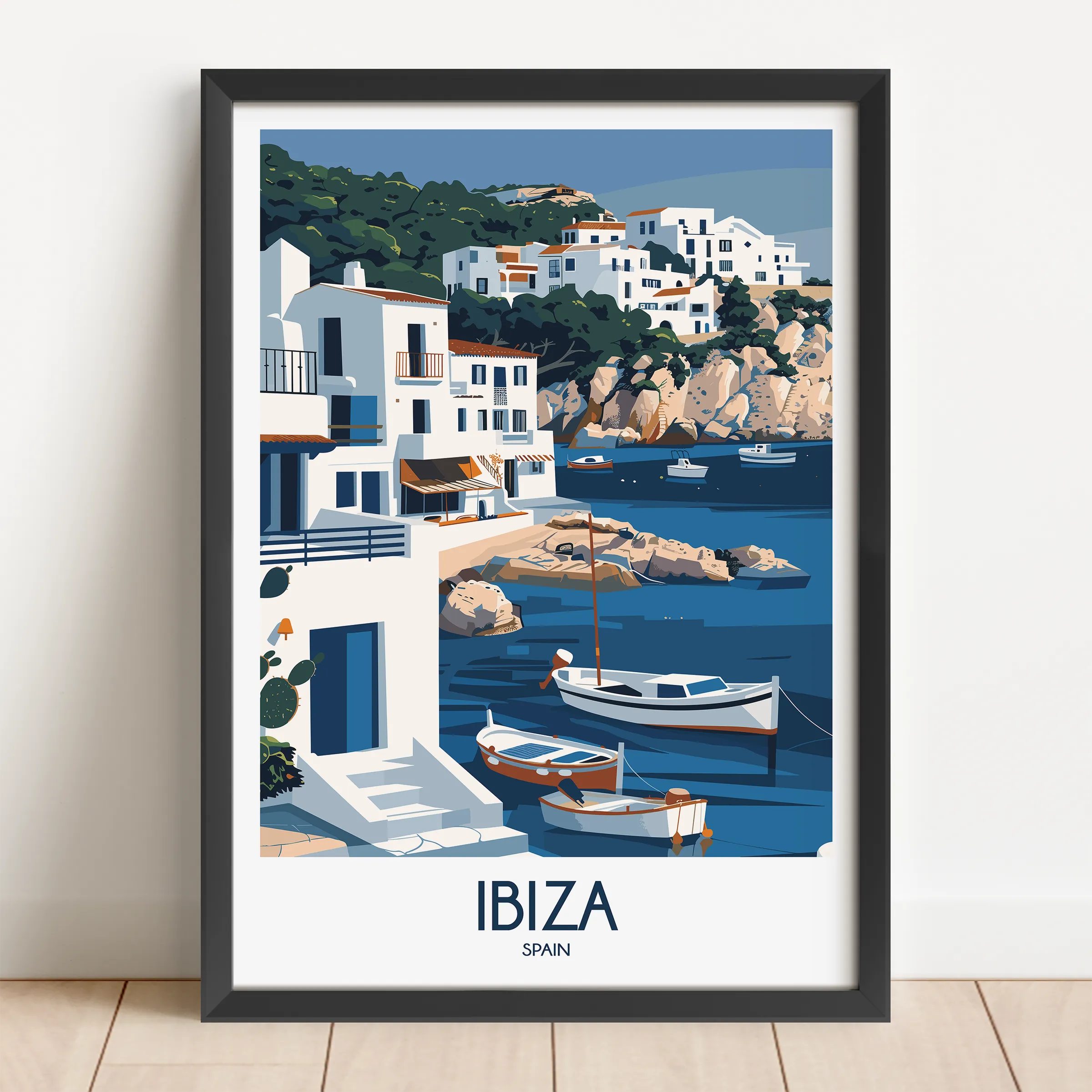 Ibiza Retro Travel Illustration