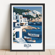 Ibiza Retro Travel Illustration