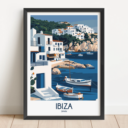 Ibiza Retro Travel Illustration
