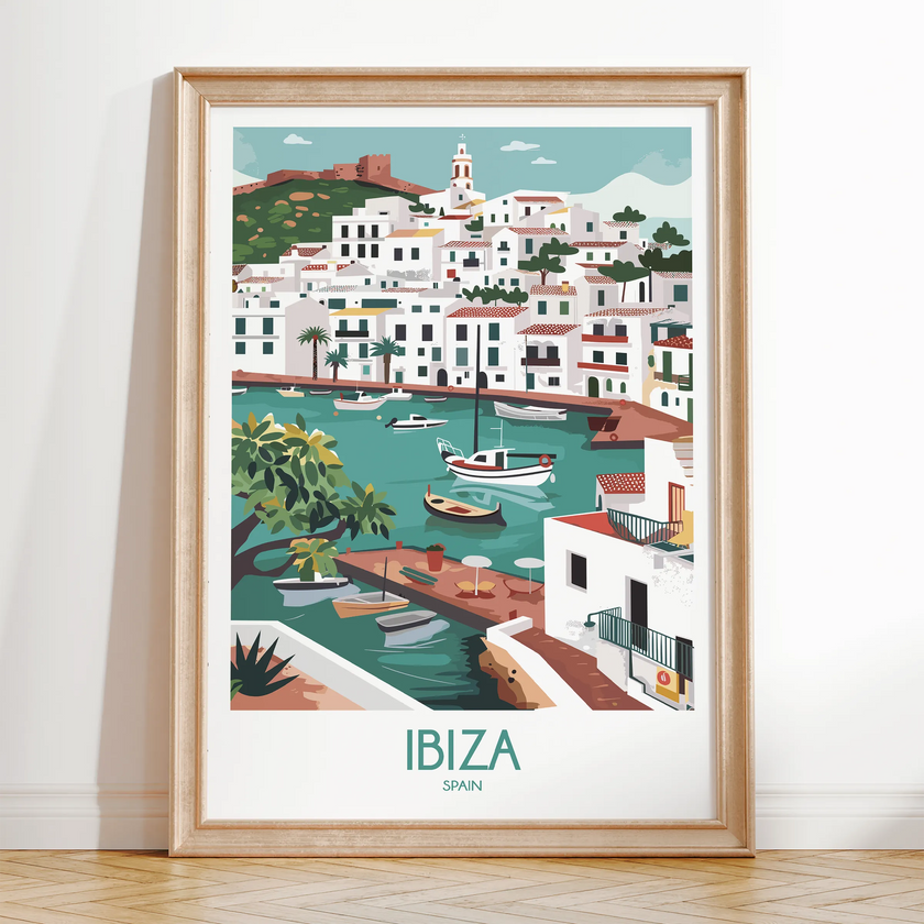 Ibiza Souvenir Poster Print