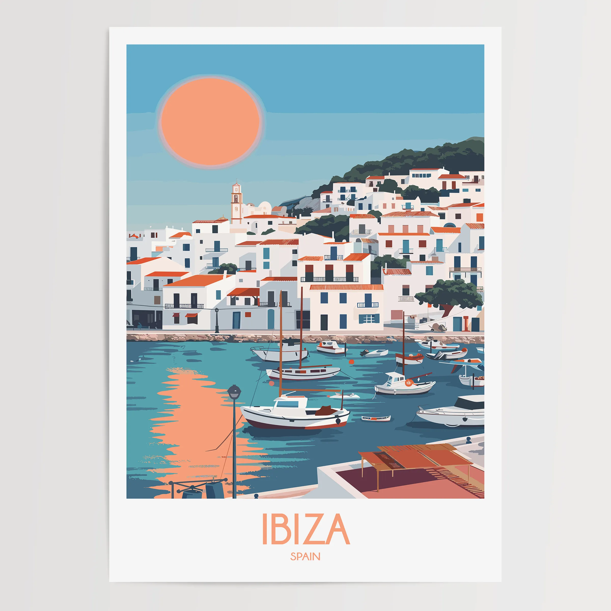 Ibiza Souvenir Poster Print