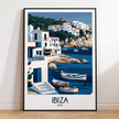 Ibiza Vintage Style Print
