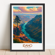 Idaho Vintage Style Print