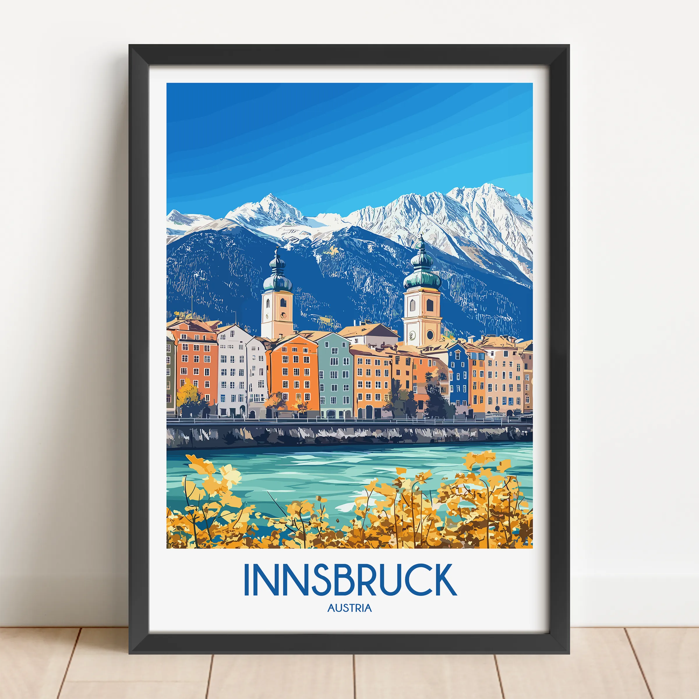 Innsbruck Modern Travel Poster