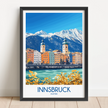 Innsbruck Modern Travel Poster