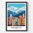 Innsbruck Modern Travel Poster