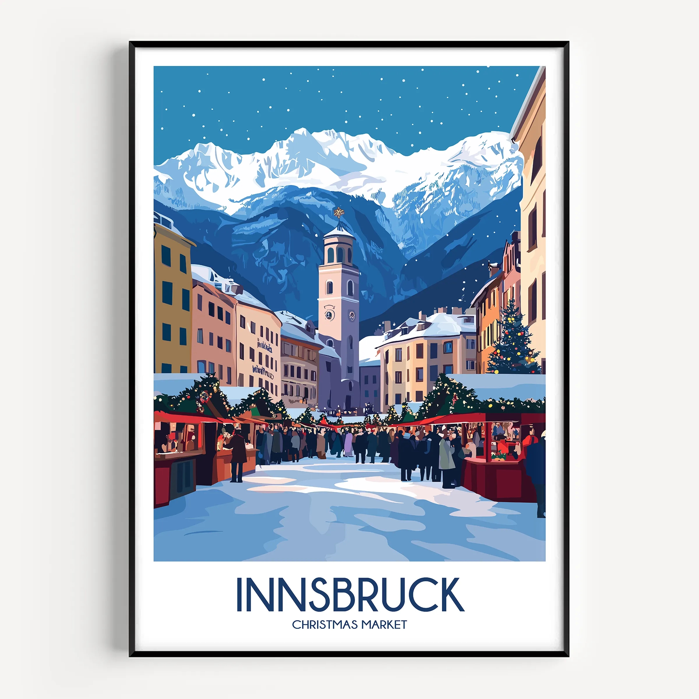Innsbruck Modern Travel Poster