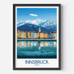 Innsbruck Retro Travel Illustration