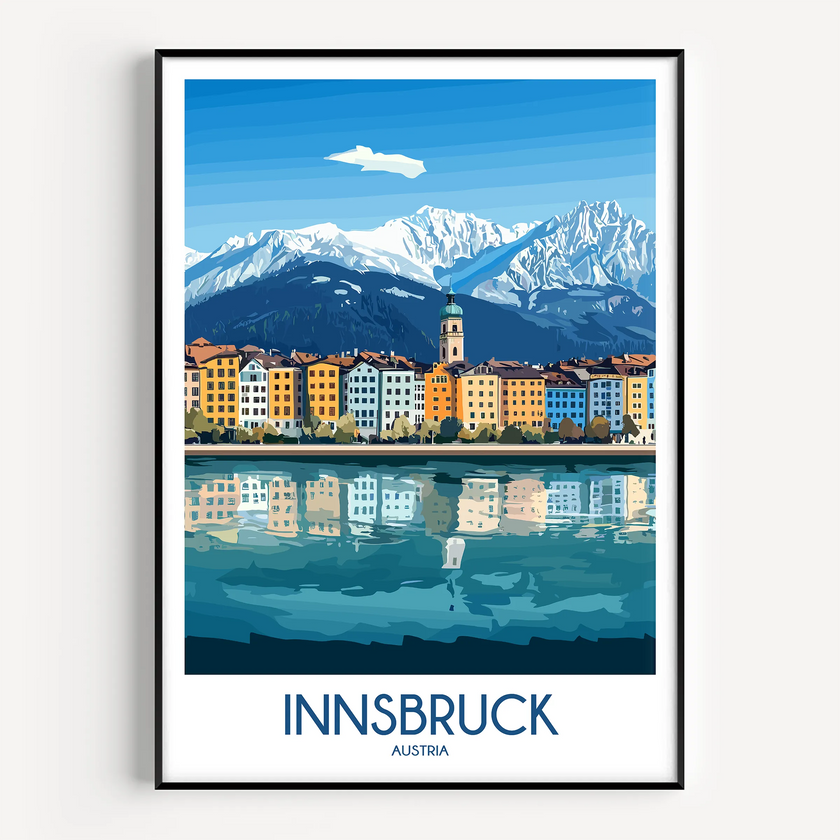 Innsbruck Vintage Style Print