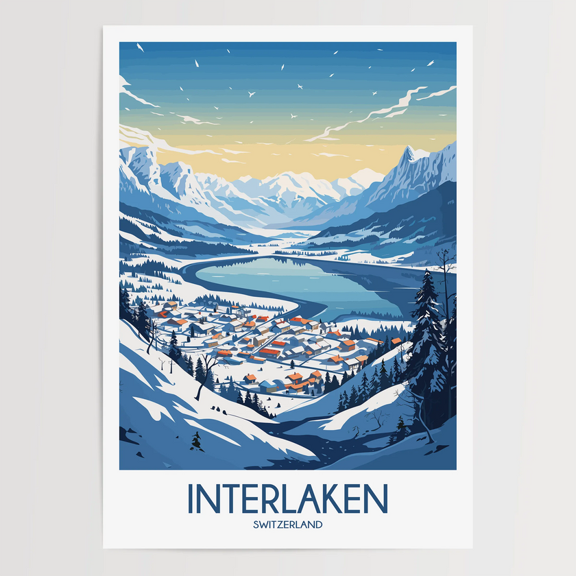 Interlaken Destination Art Gift