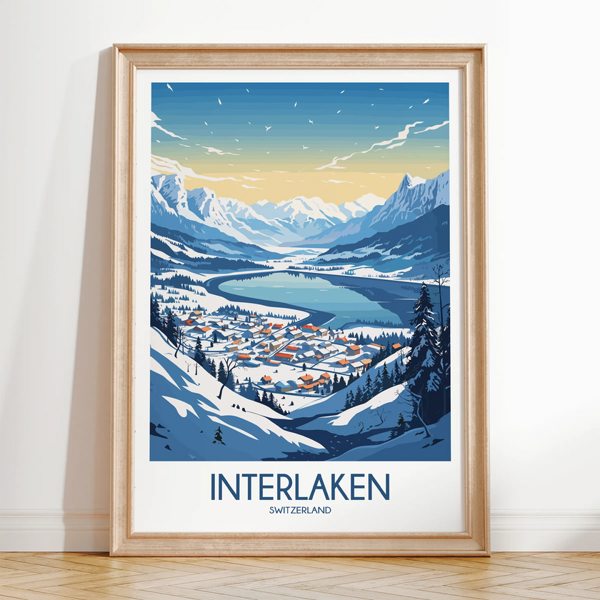 Interlaken Scenic Landscape Art