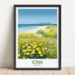 Iona Modern Travel Poster