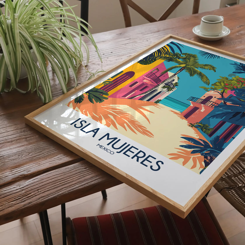 Isla Mujeres Minimalist Wall Art