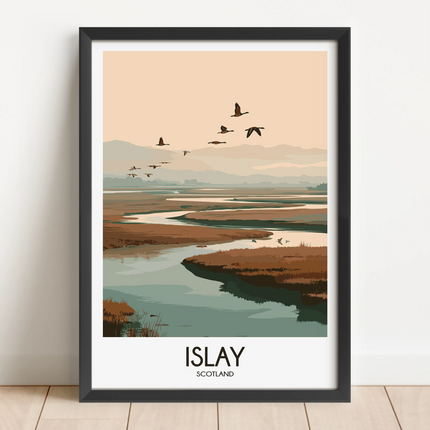 Islay Retro Travel Illustration
