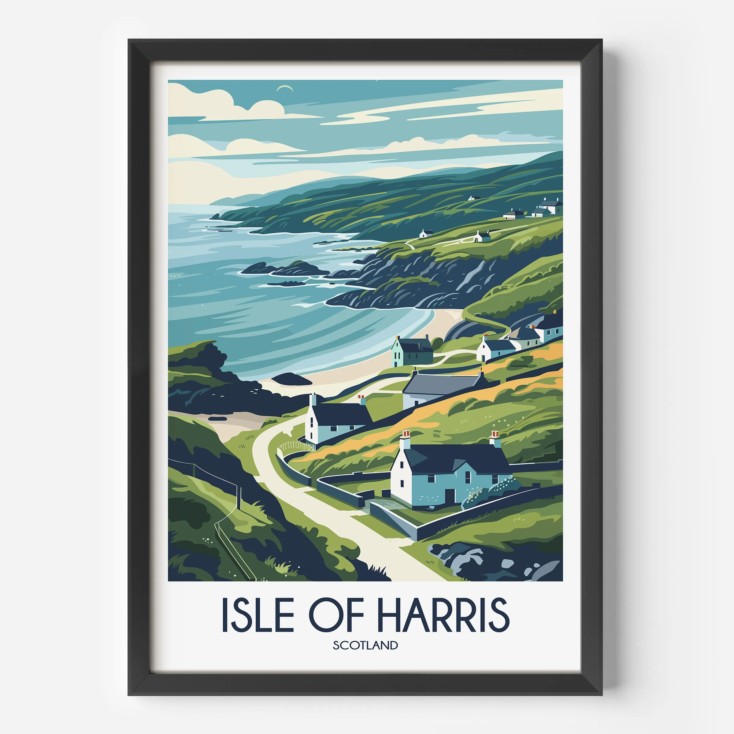 Isle Of Harris Modern Travel Poster