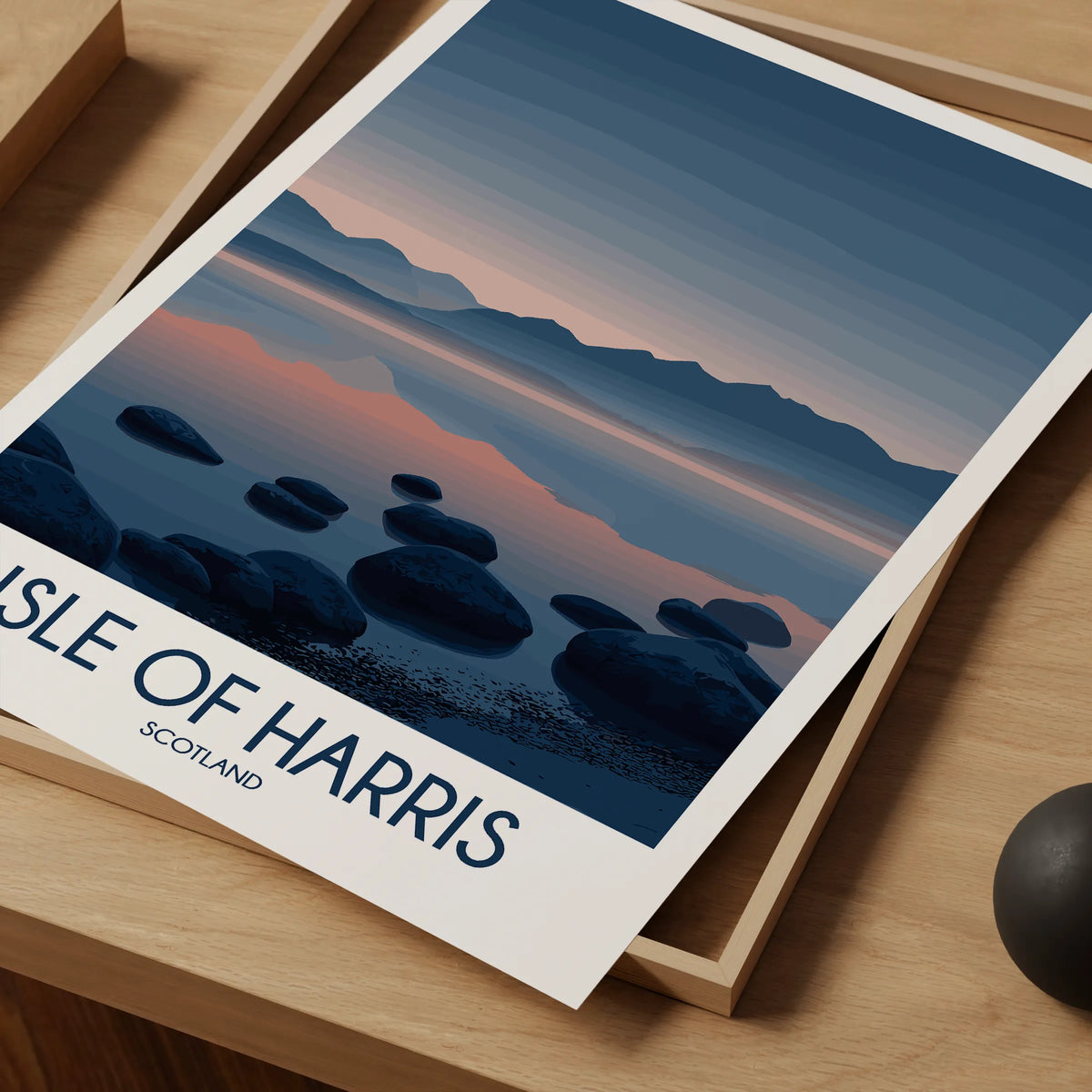 Isle Of Harris Vintage Style Print