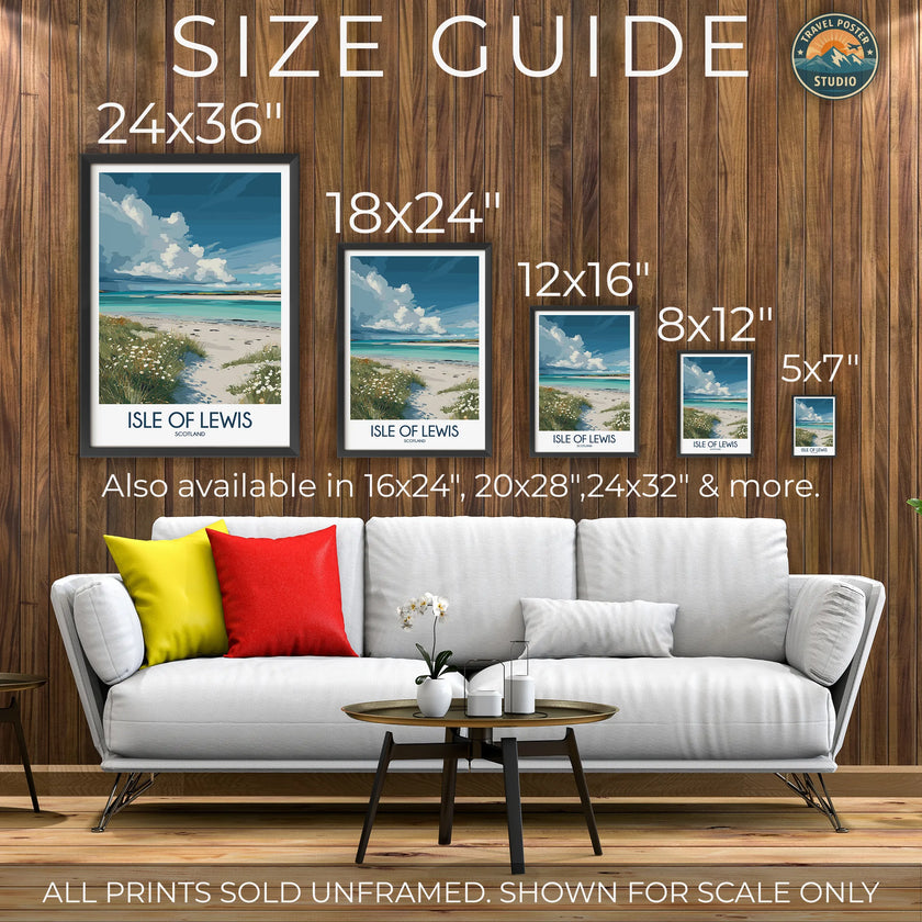 Isle Of Lewis Destination Art Gift