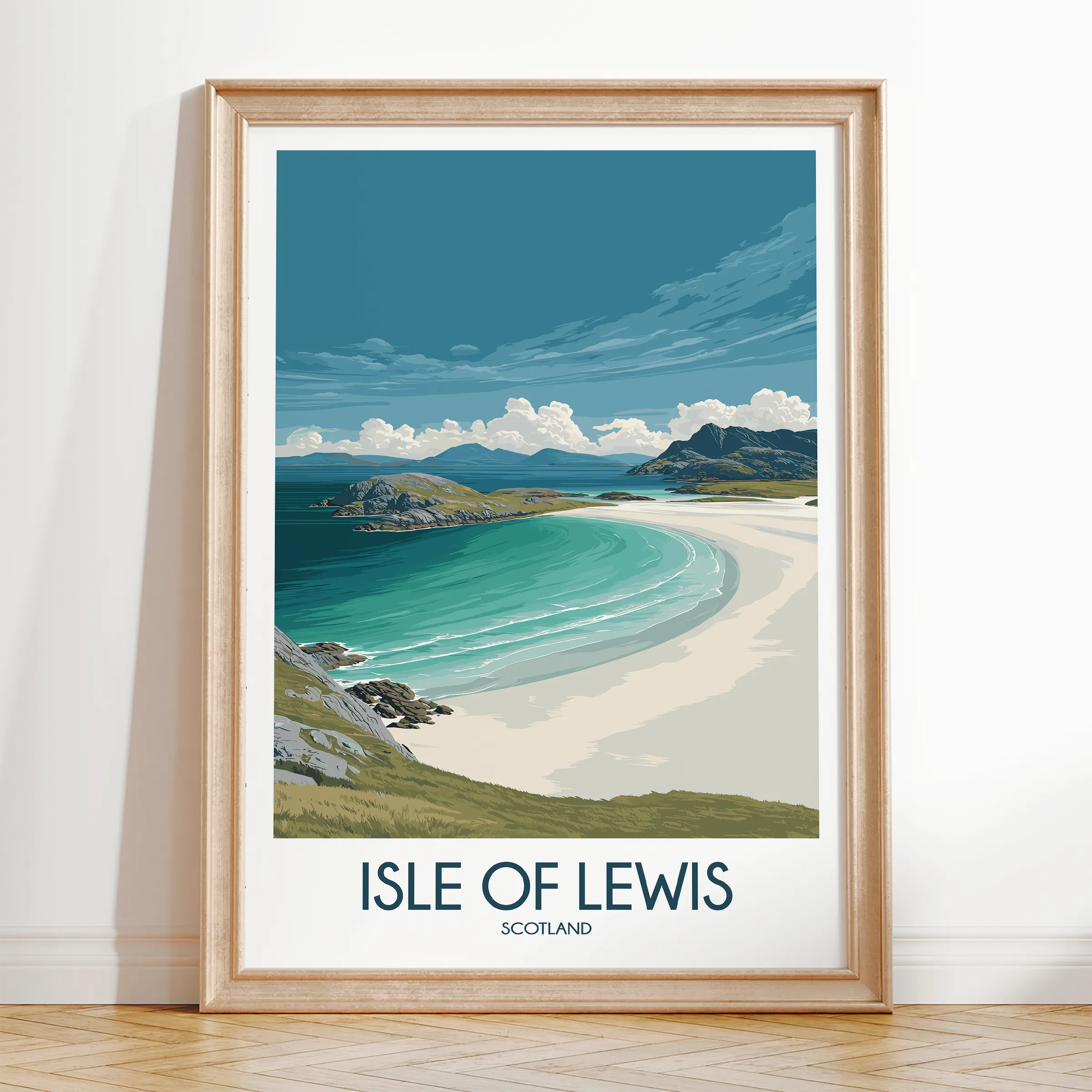 Isle Of Lewis Modern Travel Poster