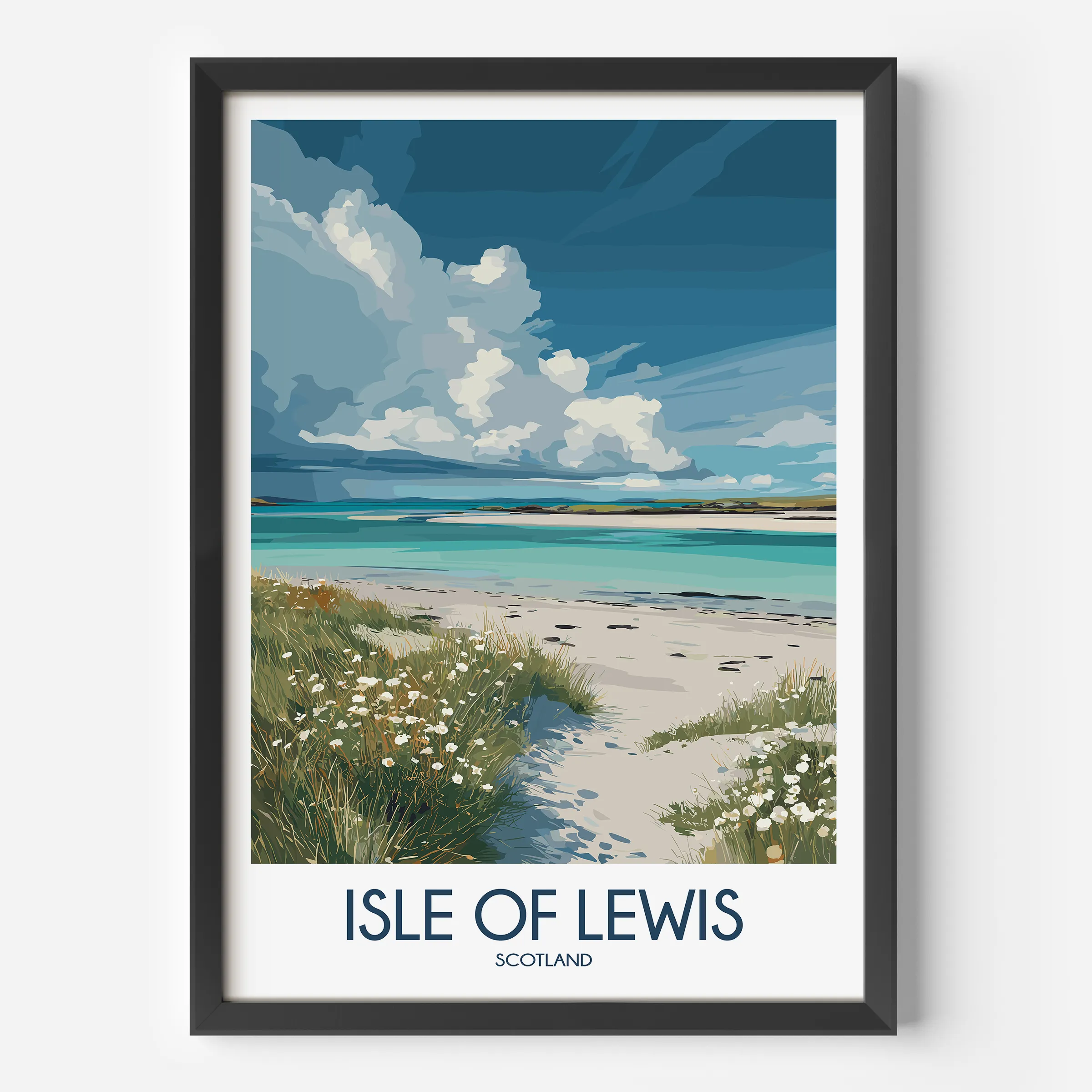Isle Of Lewis Modern Travel Poster
