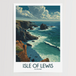 Isle Of Lewis Retro Travel Illustration