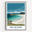 Isle Of Lewis Retro Travel Illustration