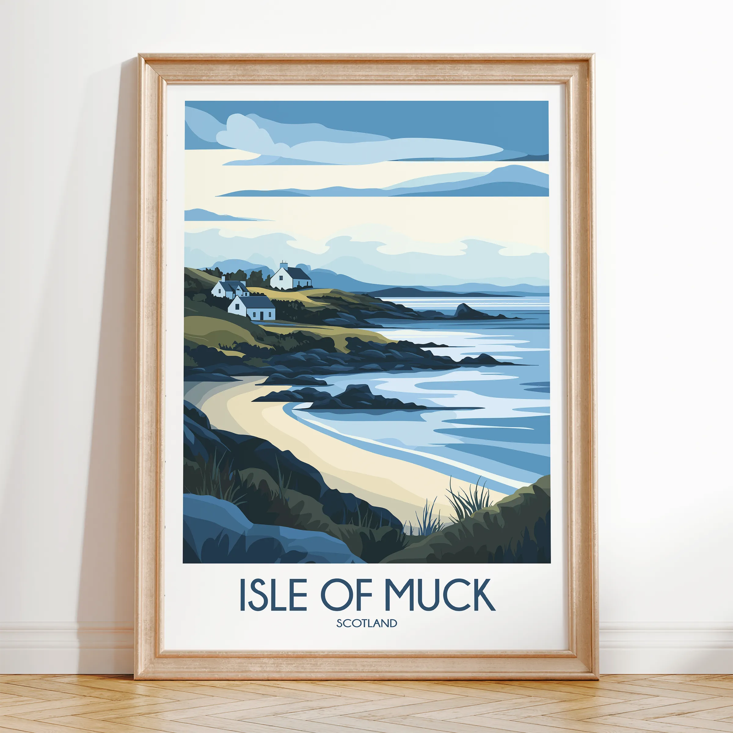 Isle Of Muck Minimalist Wall Art