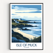Isle Of Muck Scenic Landscape Art