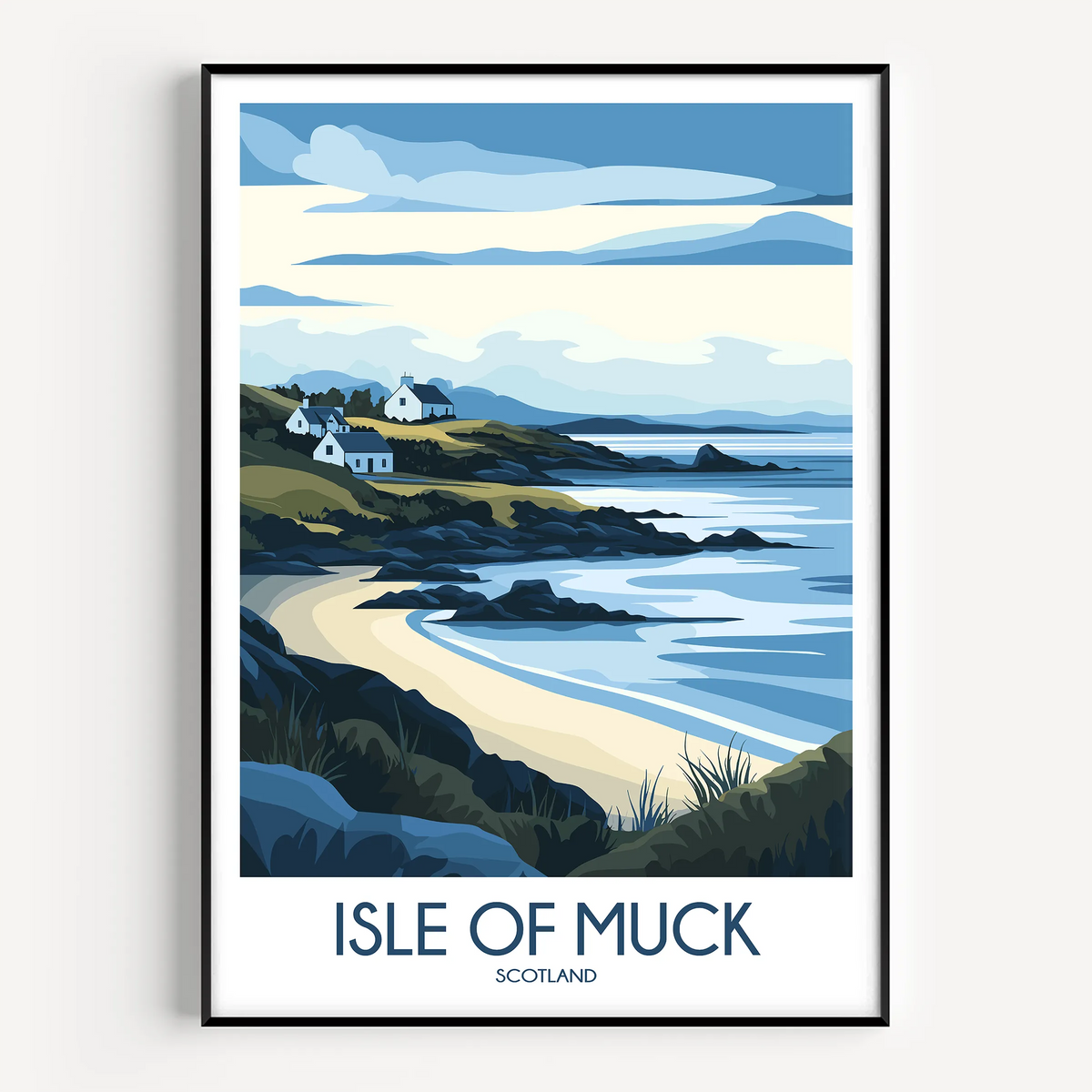 Isle Of Muck Souvenir Poster Print