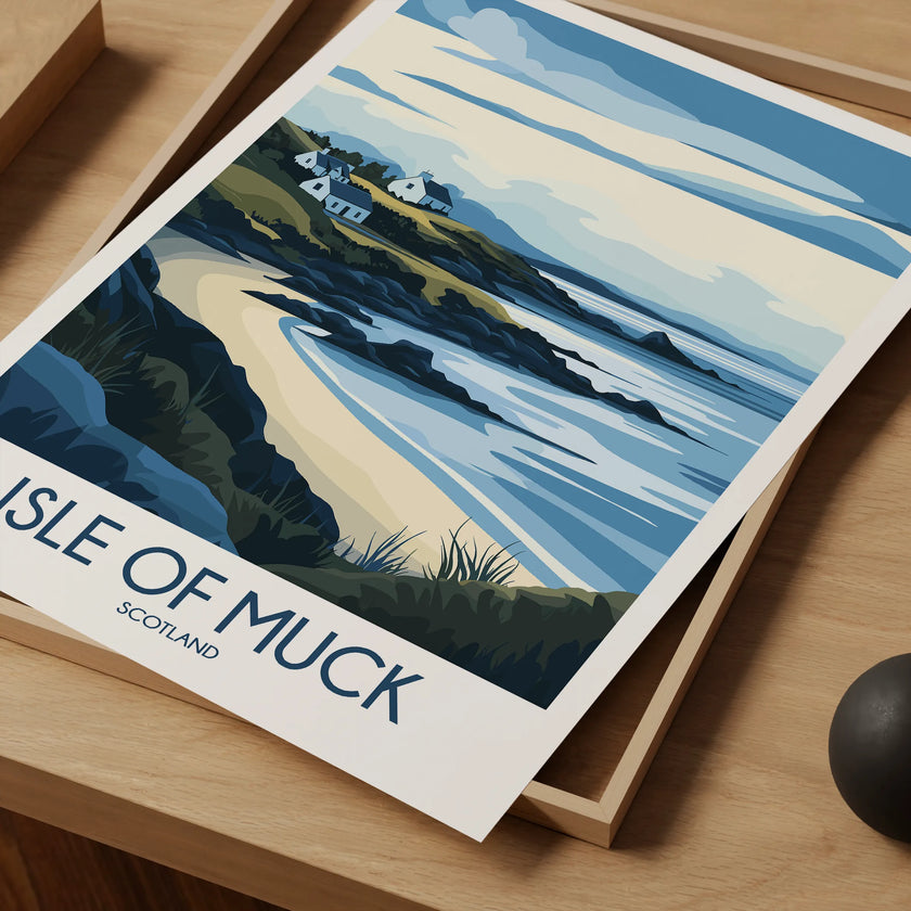 Isle Of Muck Travel Memory Gift
