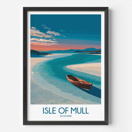Isle Of Mull Vintage Style Print