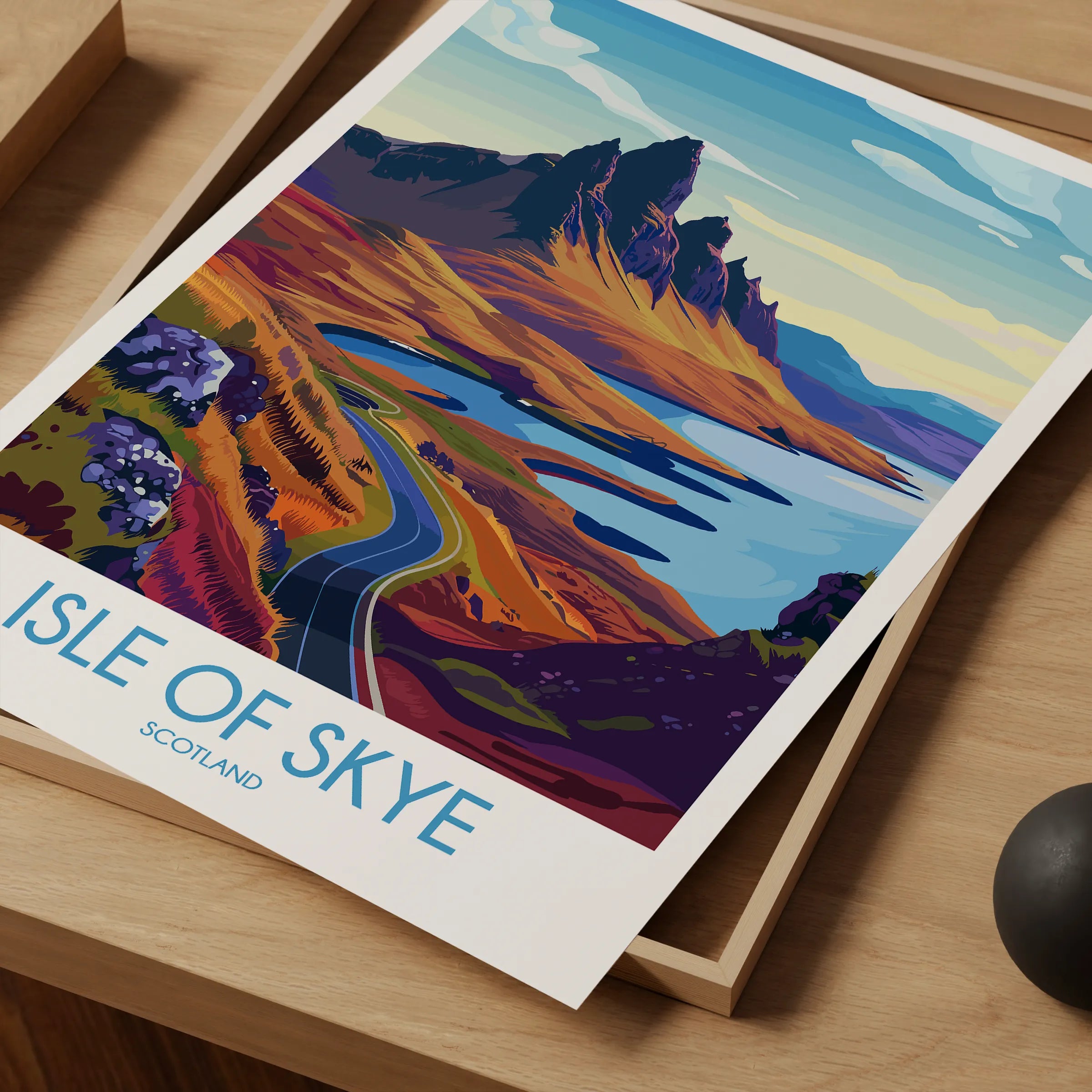 Isle Of Skye Retro Travel Illustration