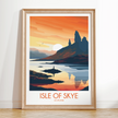 Isle Of Skye Retro Travel Illustration