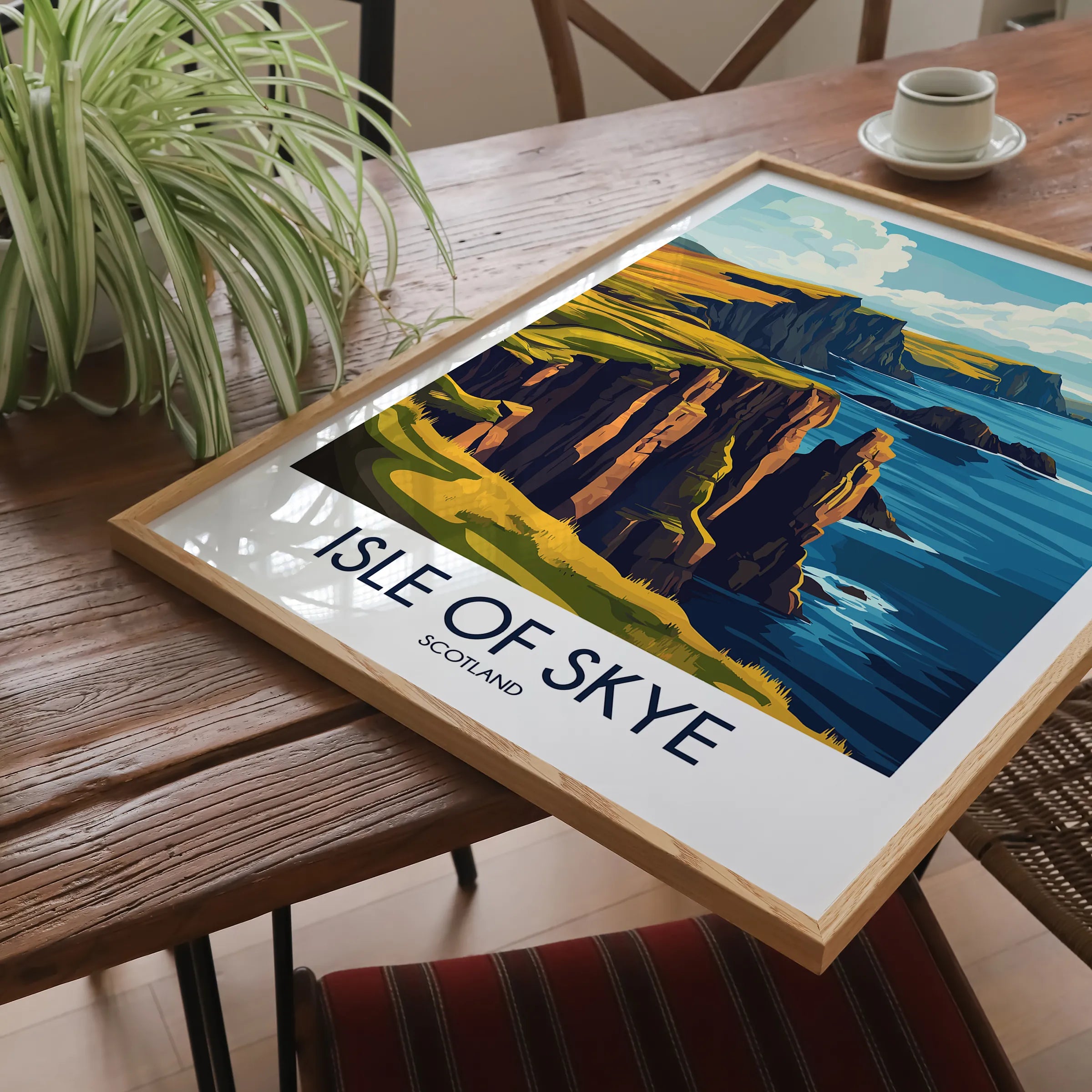 Isle Of Skye Retro Travel Illustration