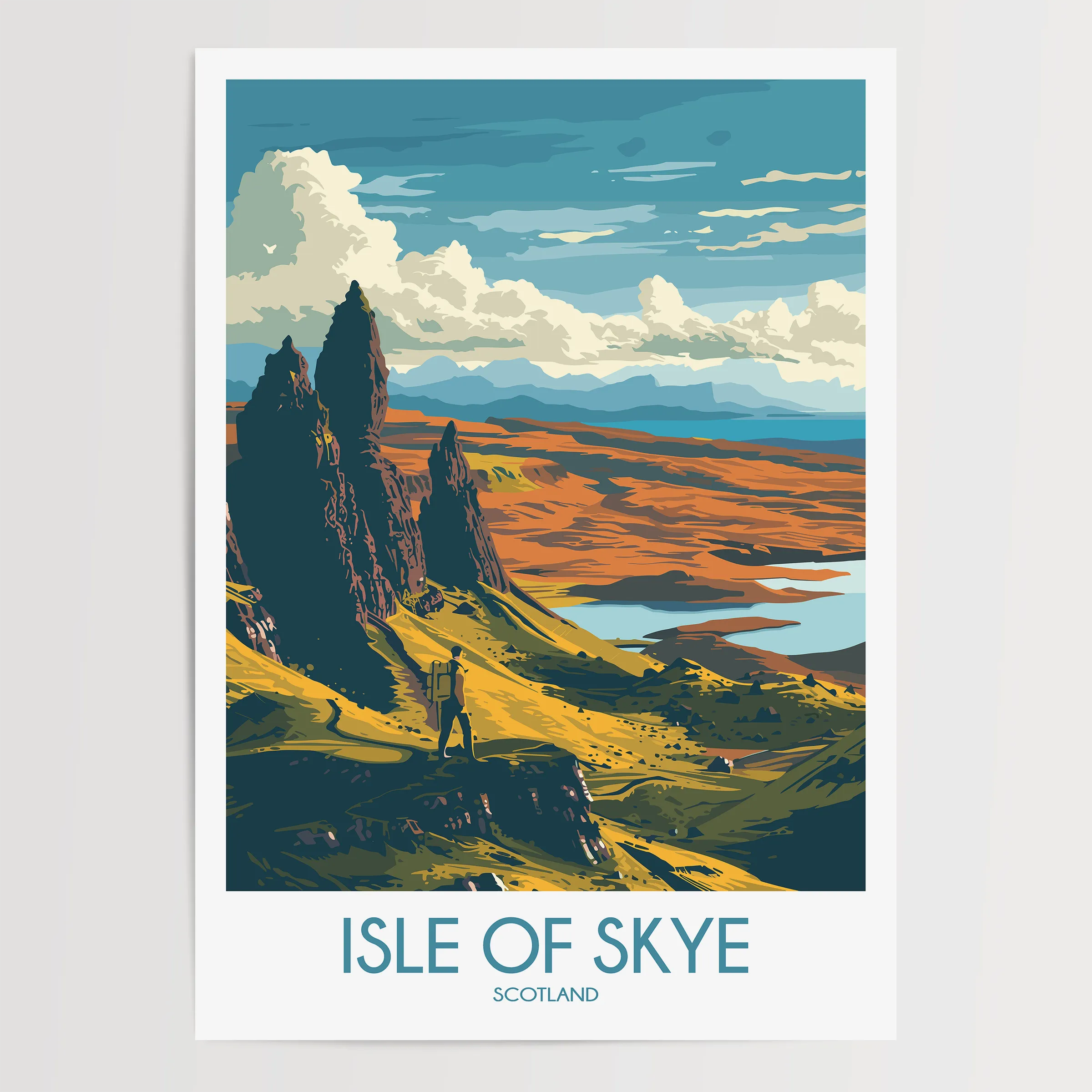Isle Of Skye Scenic Landscape Art