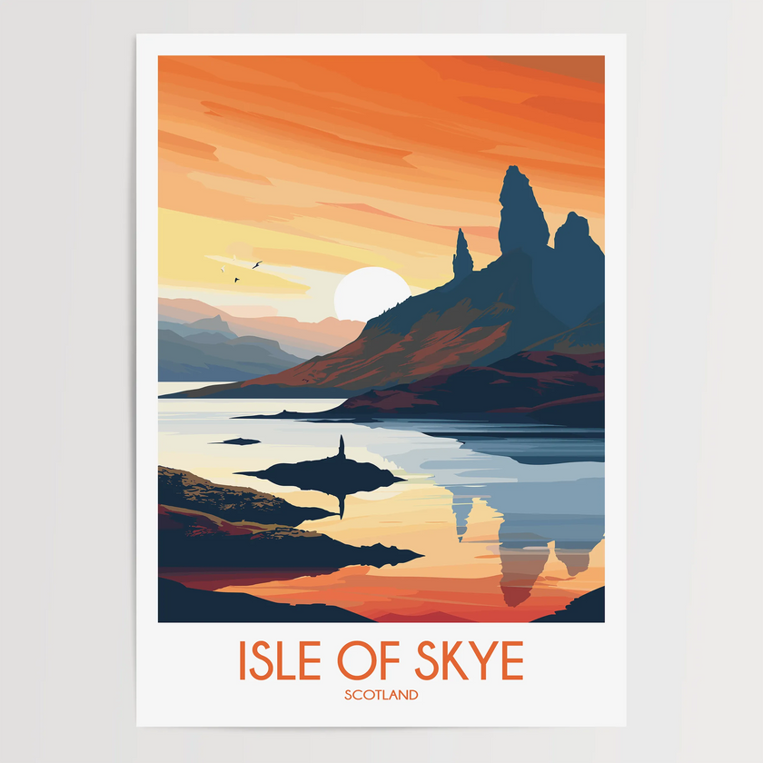 Isle Of Skye Scenic Landscape Art