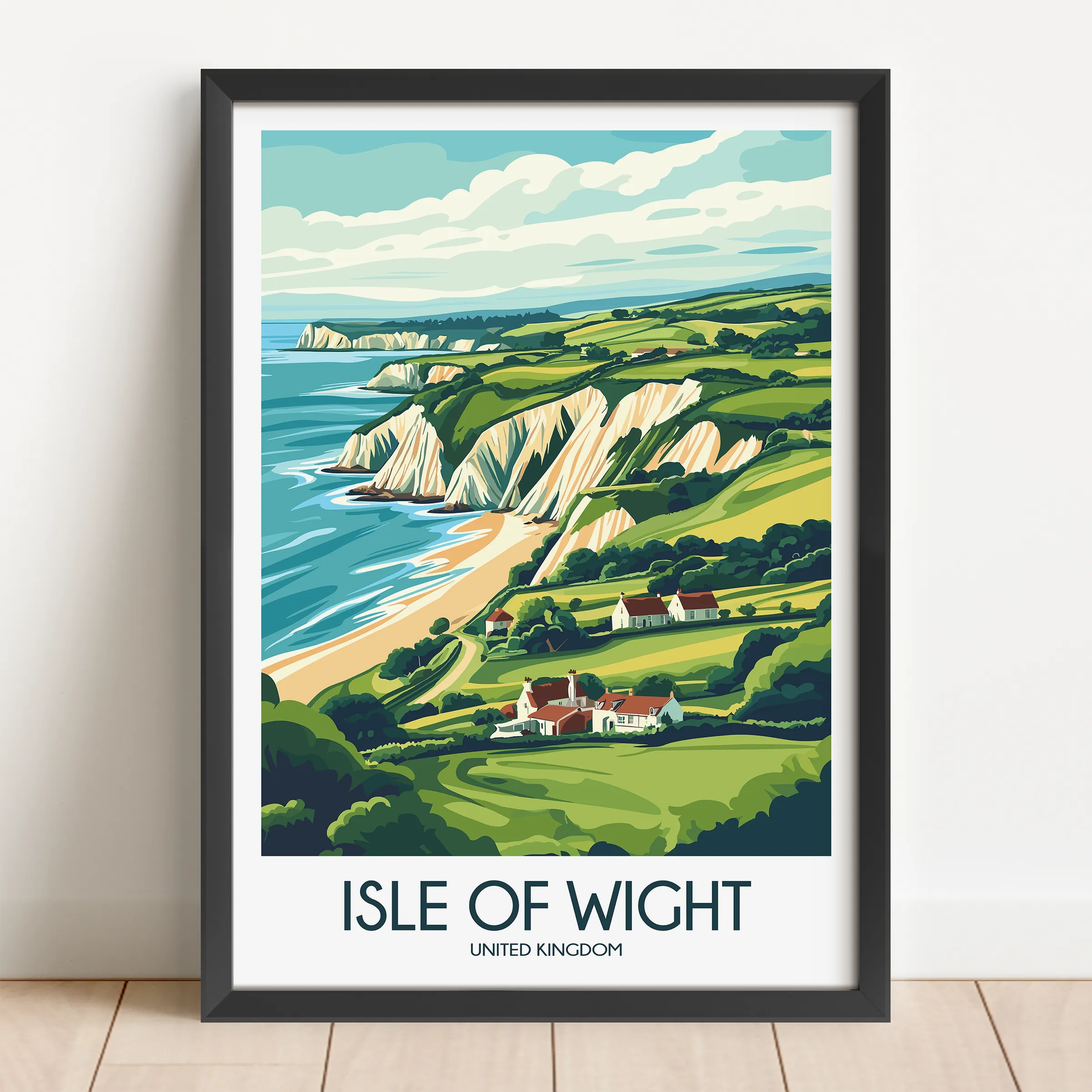 Isle Of Wight Modern Travel Poster