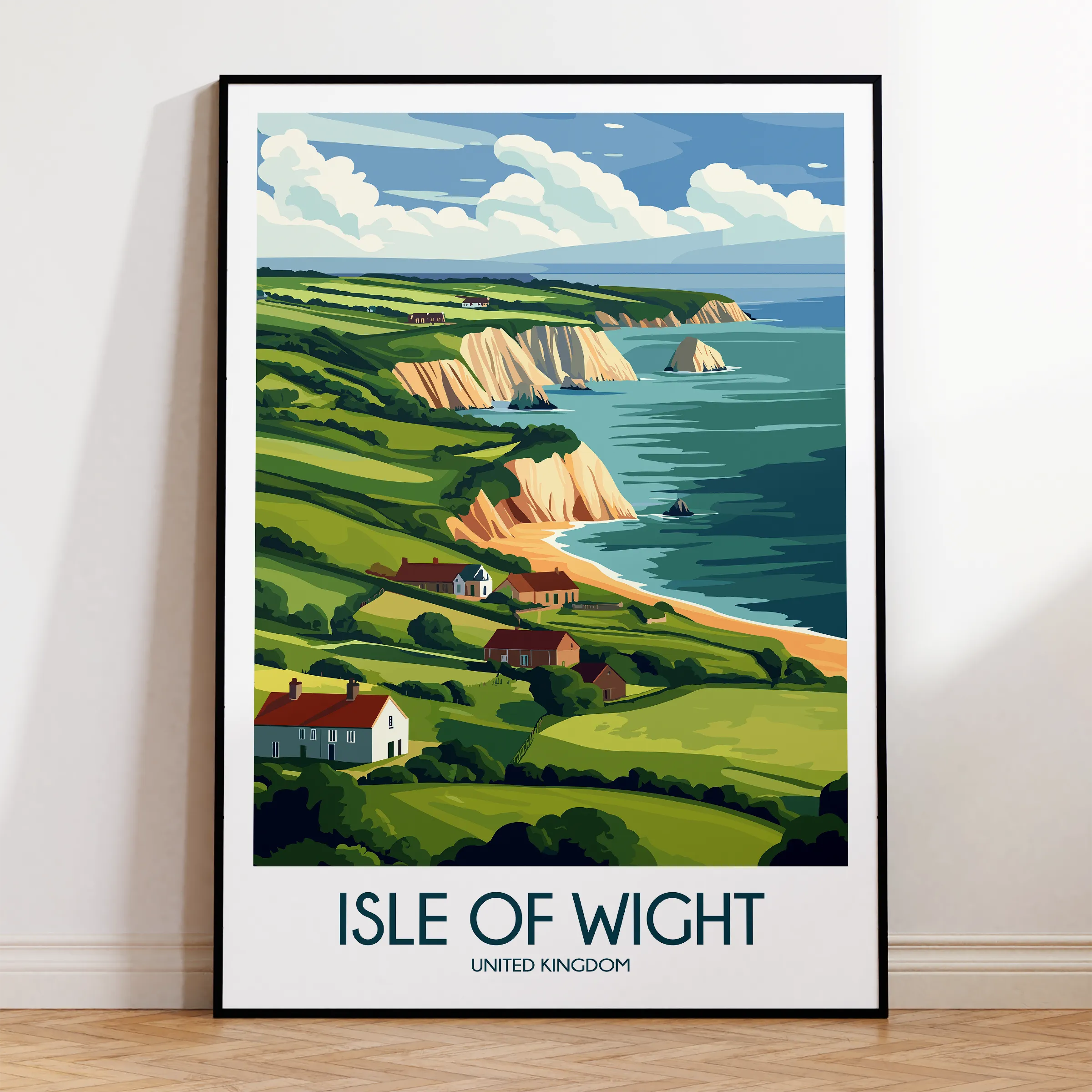 Isle Of Wight Modern Travel Poster