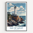 Isle Of Wight Modern Travel Poster
