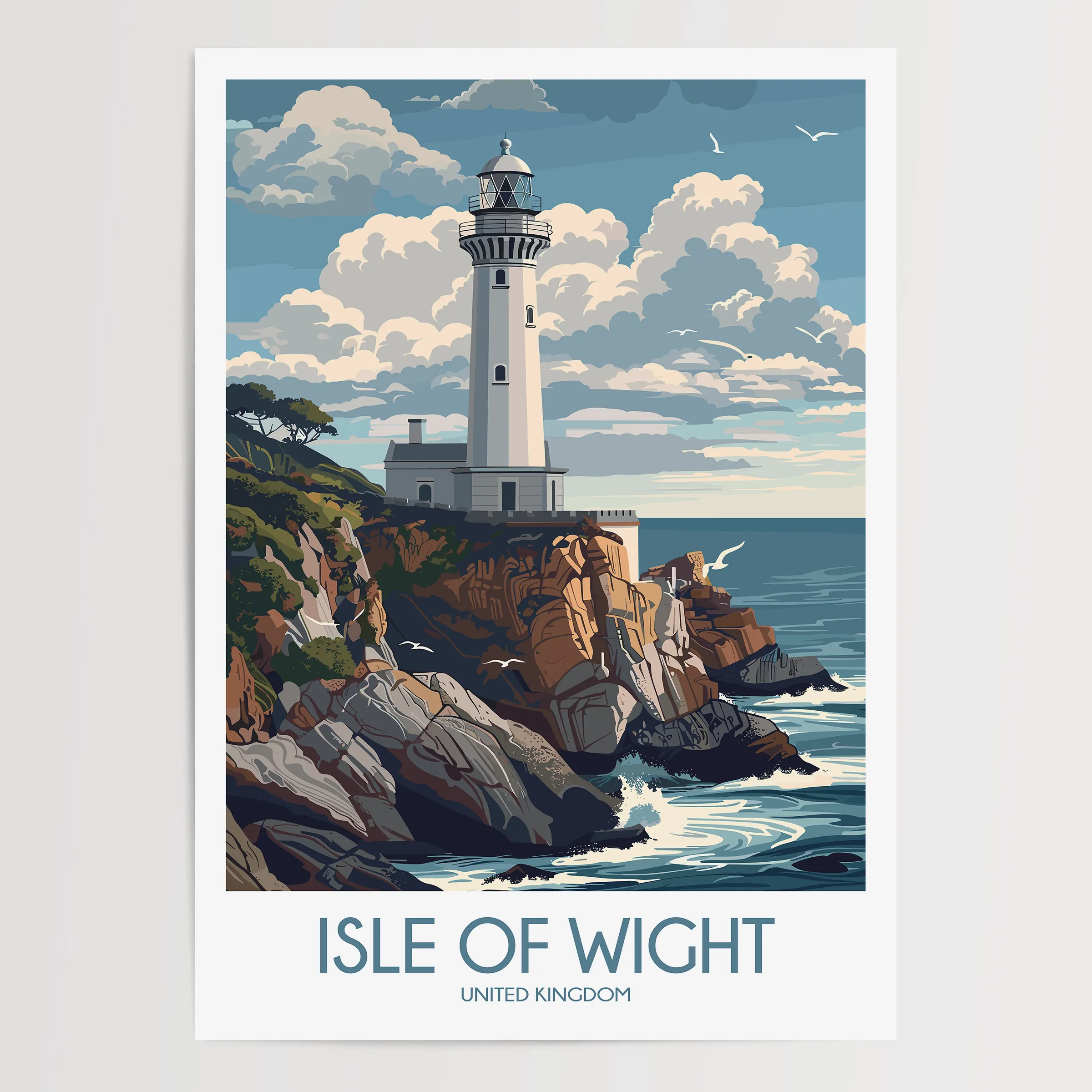 Isle Of Wight Scenic Landscape Art