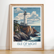 Isle Of Wight Vintage Style Print