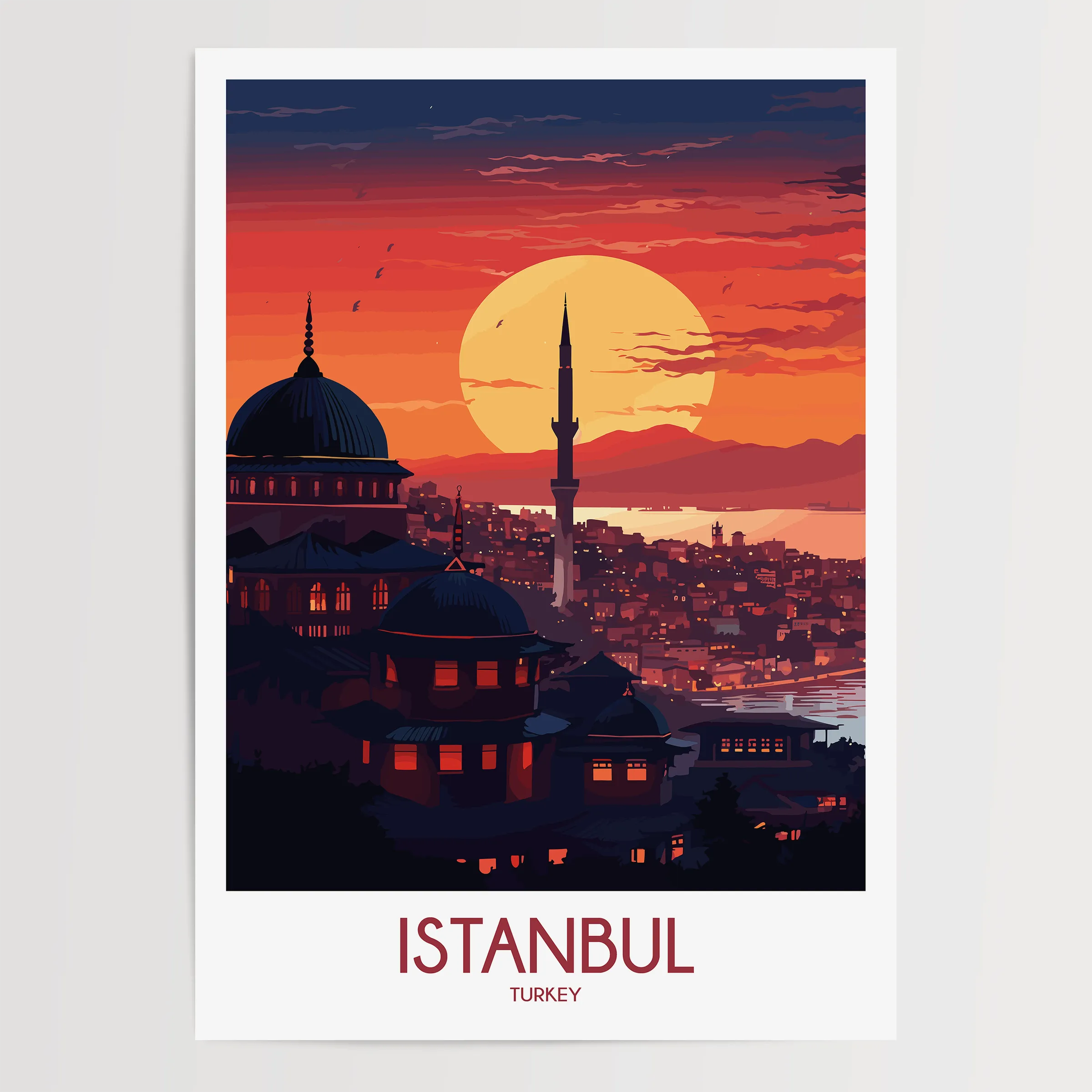 Istanbul Minimalist Wall Art