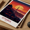 Istanbul Retro Travel Illustration